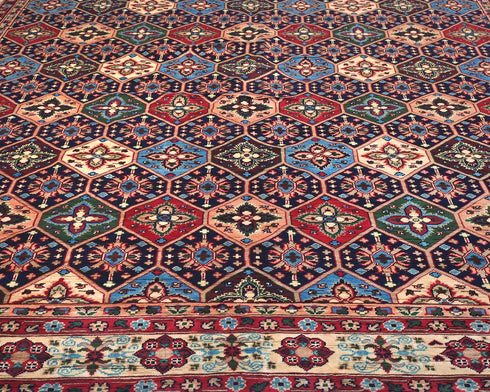 8x11 Yousafi Multicolor Afghan Hand Knotted Wool Area Rug